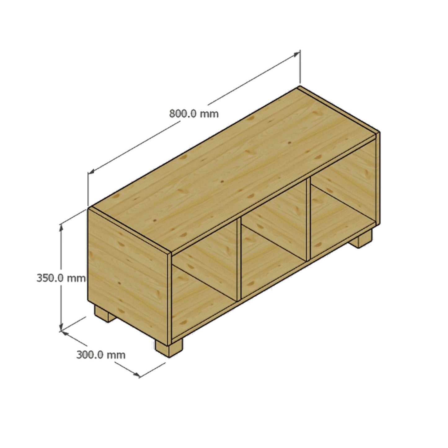 Juguetero Alpes Natural