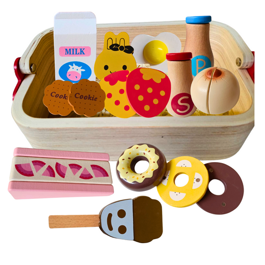 SET DE POSTRES MADERA