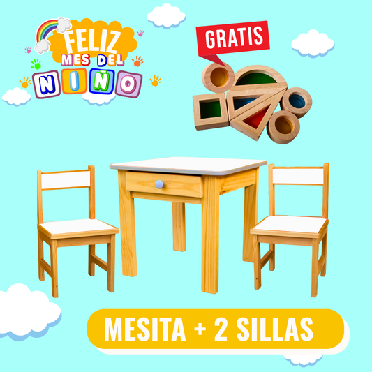 Mesa con 2 Sillas