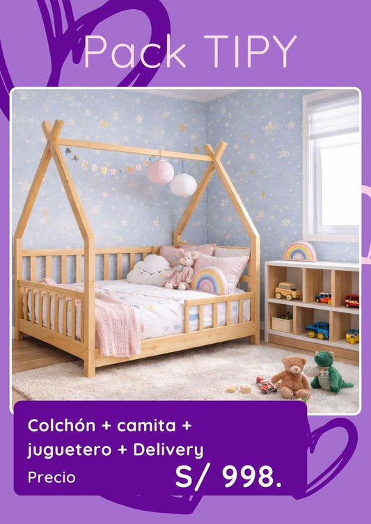 Cama Tipy + Juguetero